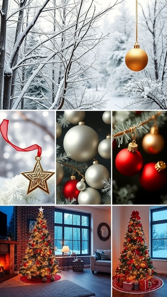 Aesthetic Christmas Wallpaper Ideas Aesthetic Christmas wallpapers featuring snowy landscapes, ornaments, and cozy holiday scenes.